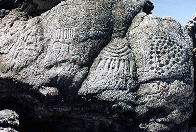 Rock art at Winnemucca Lake